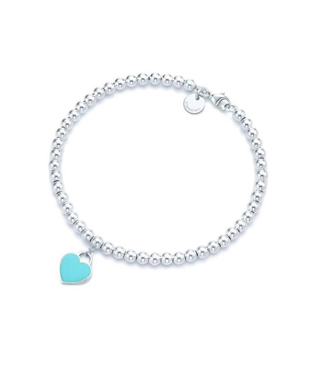 TIFFANY&CO Бирюзовый серебряный браслет, фото 4