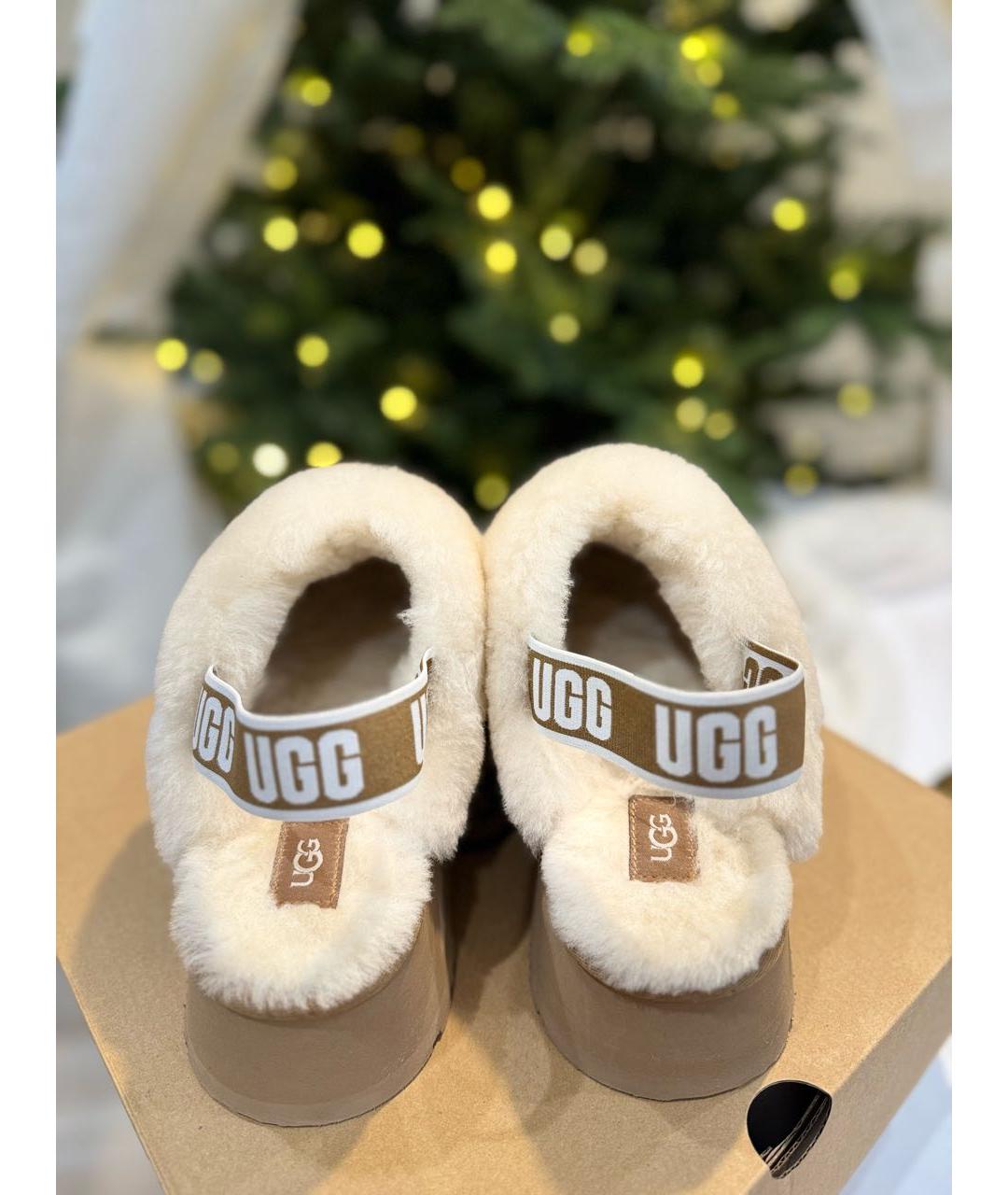 UGG AUSTRALIA Коричневые замшевые сабо, фото 4