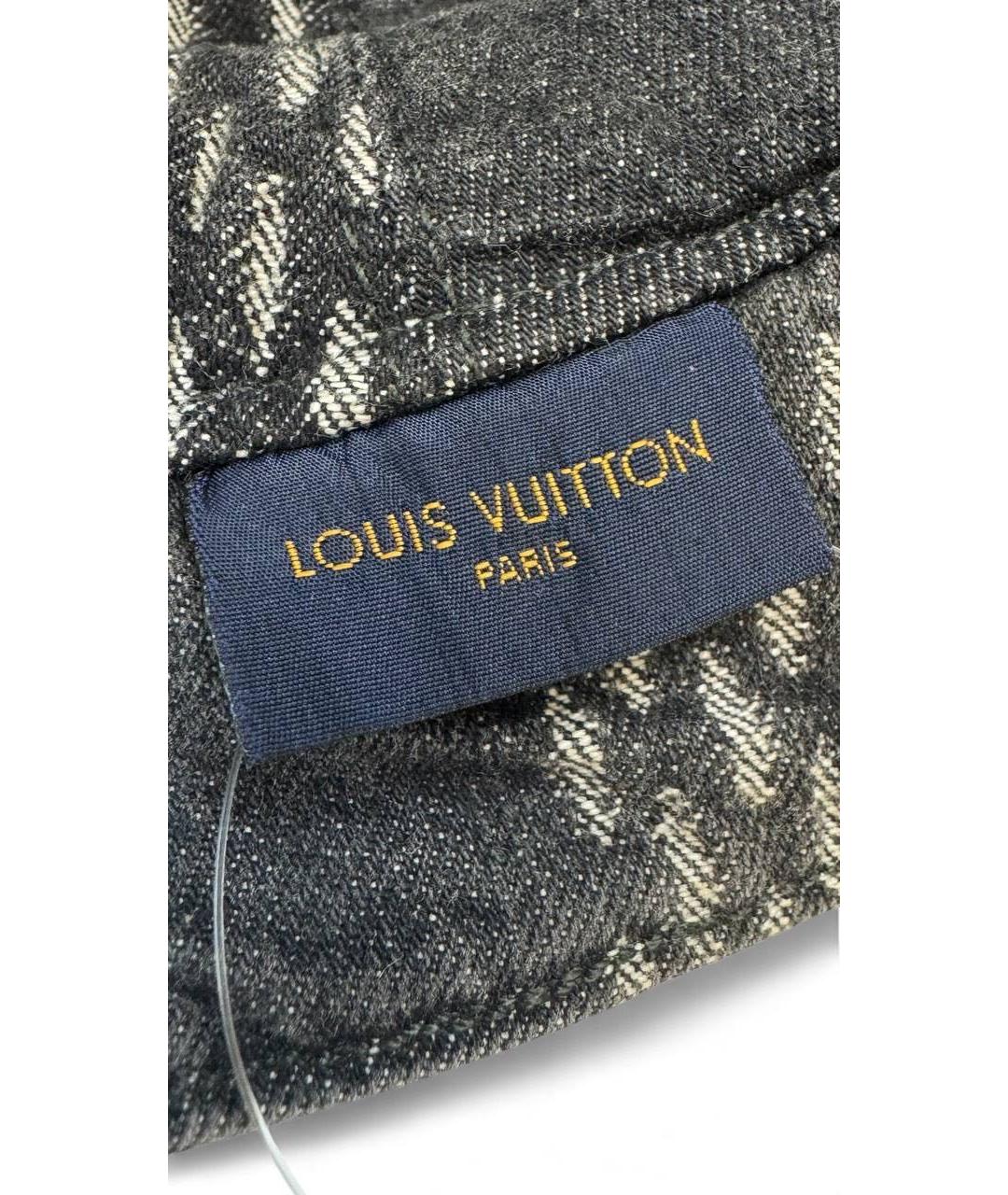 LOUIS VUITTON Черная хлопковая шляпа, фото 5