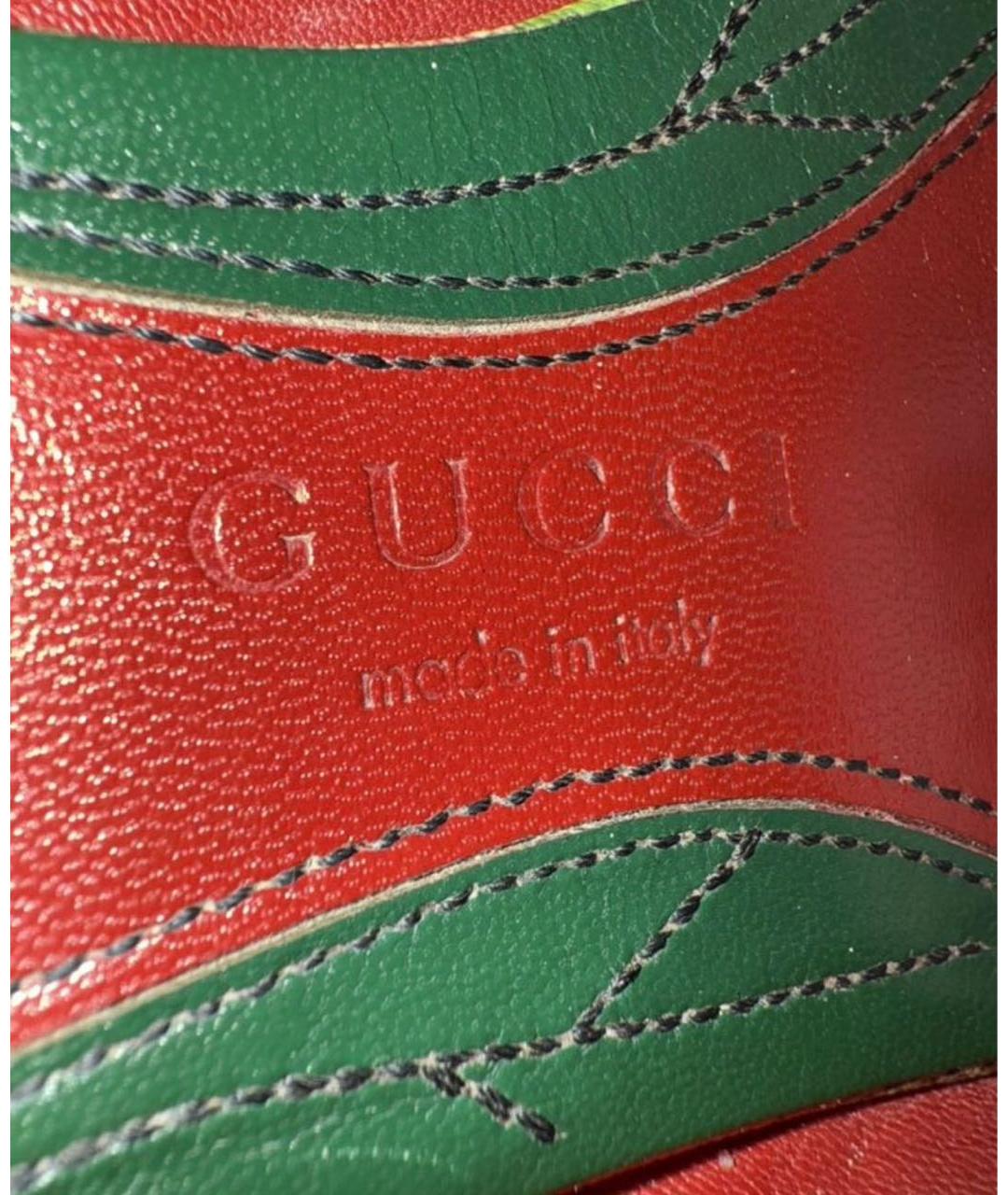 GUCCI Мульти кожаные мюли, фото 4