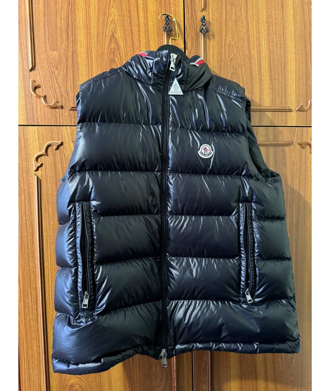 MONCLER Черный жилет, фото 5