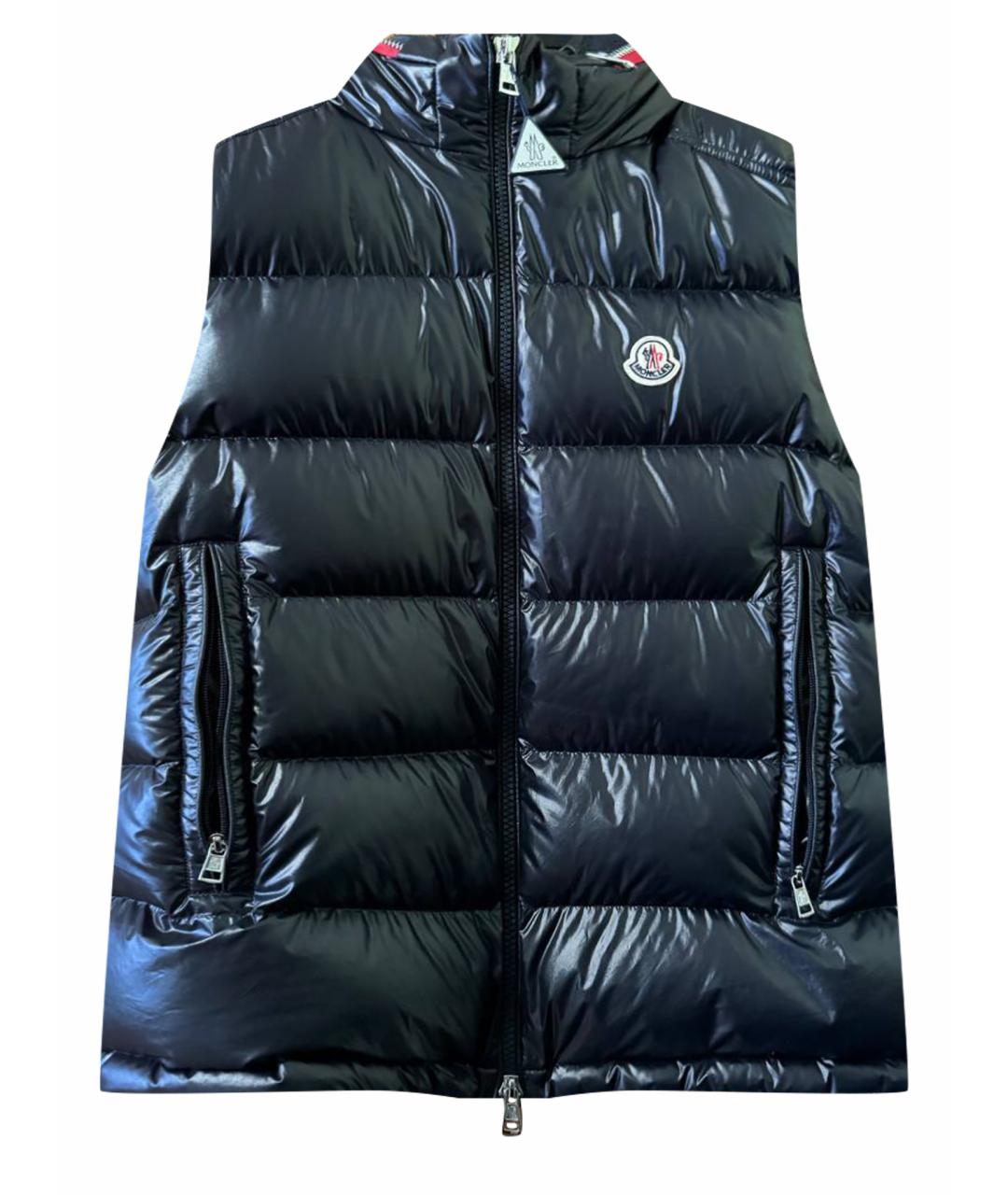 MONCLER Черный жилет, фото 1