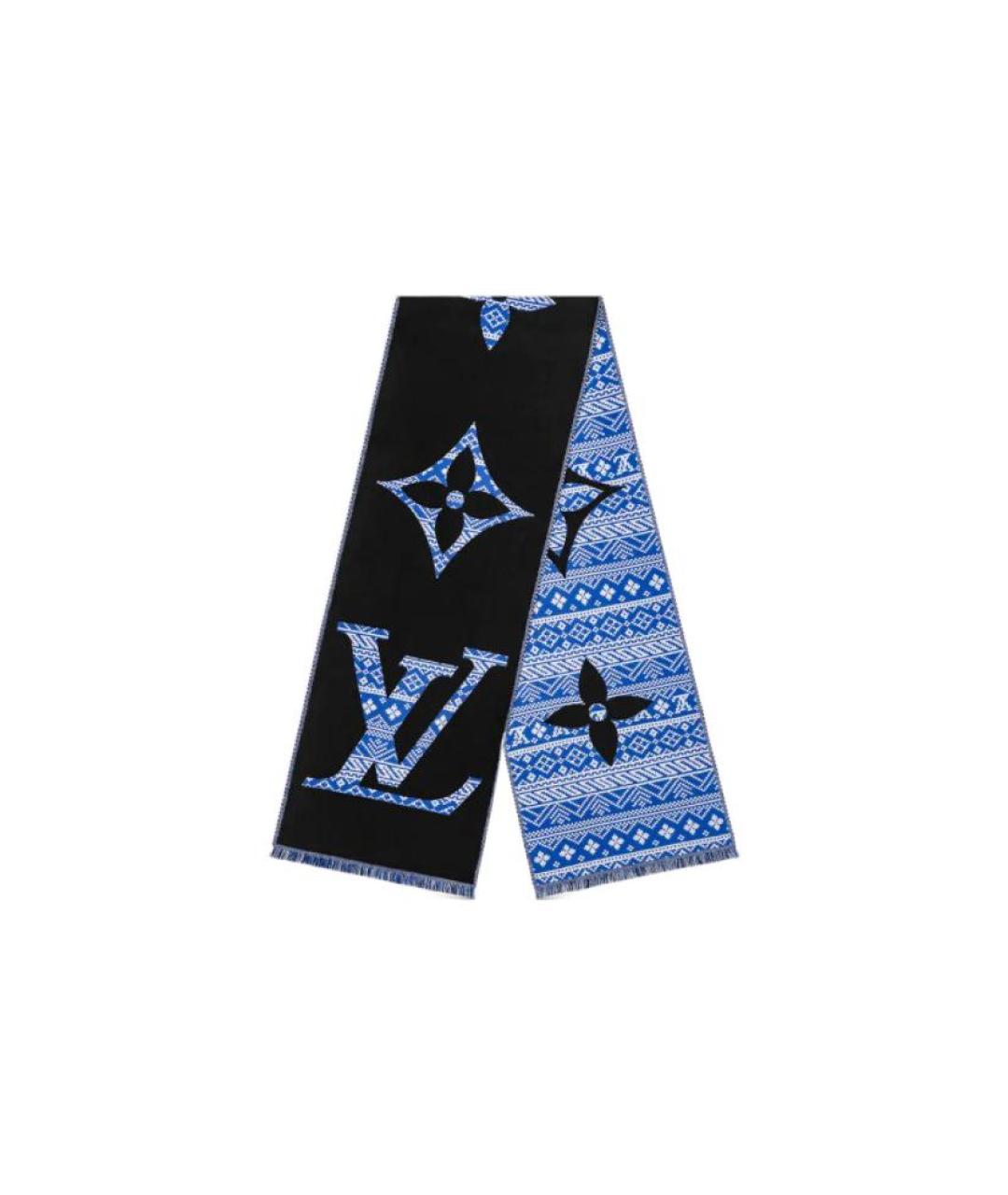 LOUIS VUITTON Черный шарф, фото 2