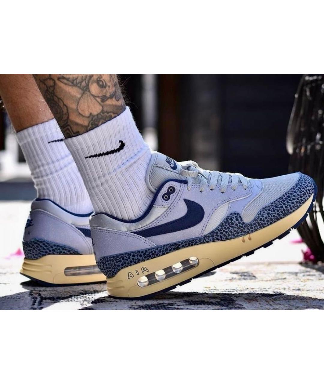 NIKE Синие низкие кроссовки / кеды, фото 7