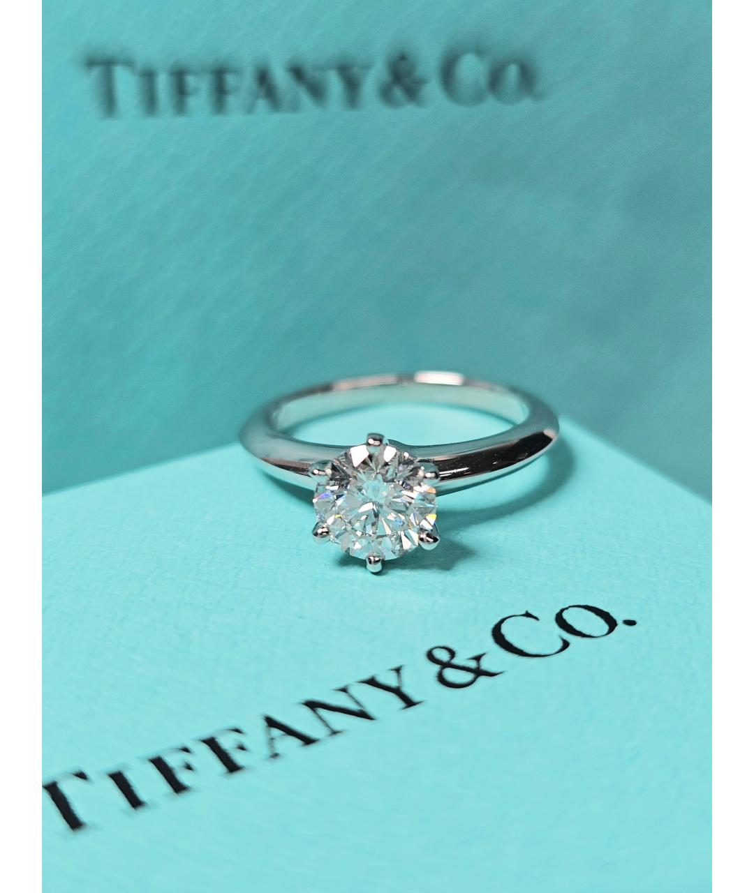 TIFFANY&CO Серебряное платиновое кольцо, фото 5