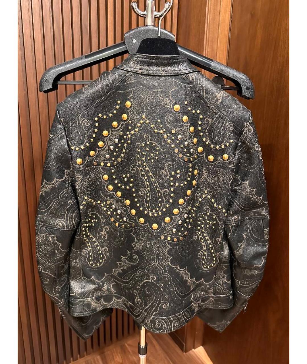 ETRO Мульти кожаная куртка, фото 3