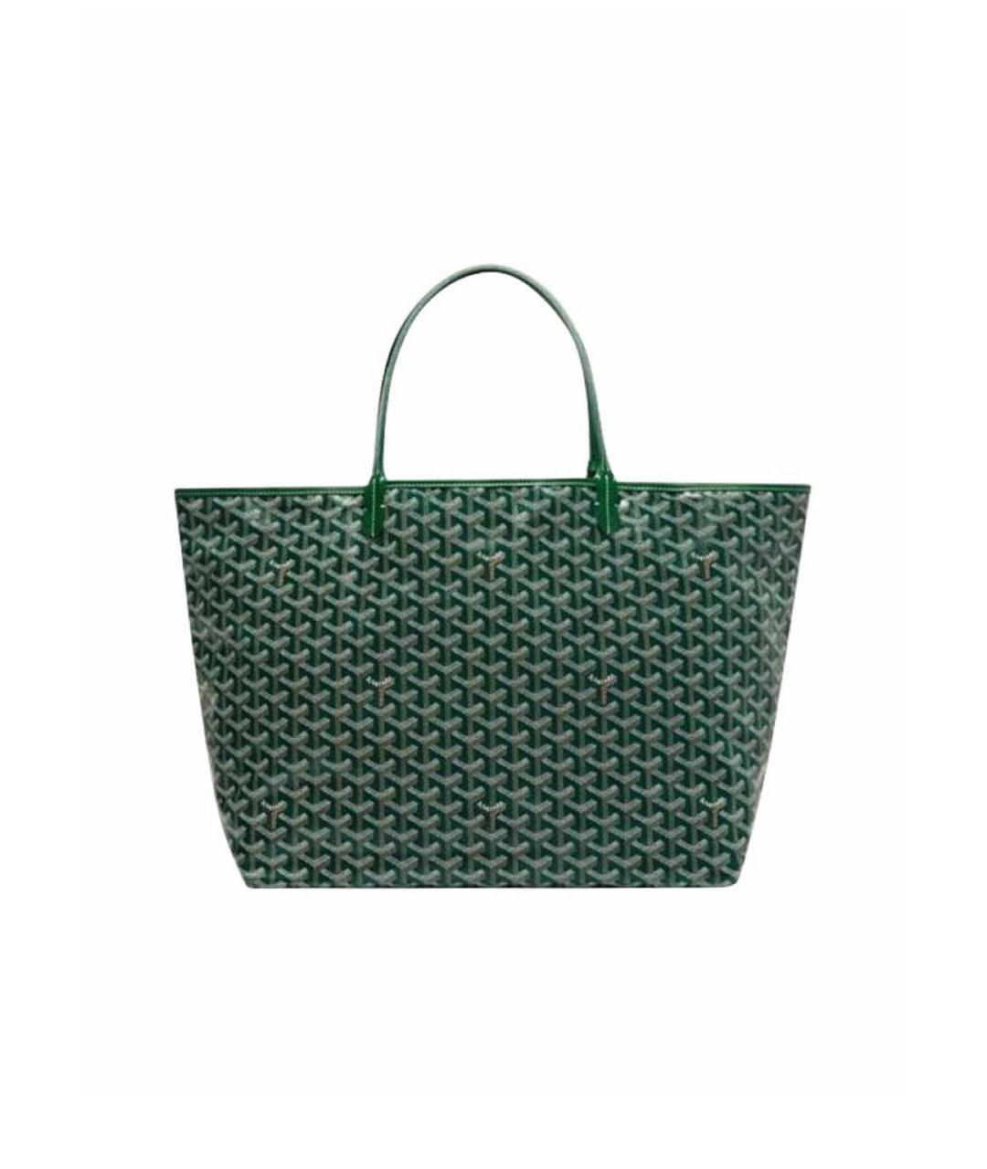 GOYARD Зеленая сумка тоут, фото 6