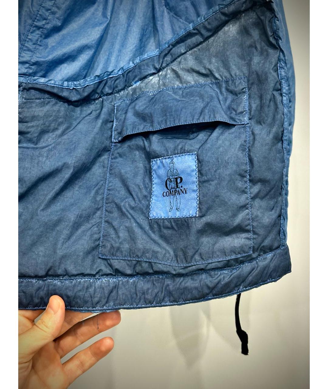 CP COMPANY Голубая полиамидовая куртка, фото 4