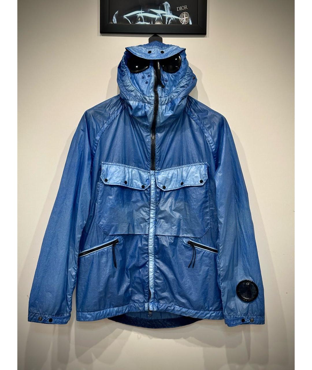 CP COMPANY Голубая полиамидовая куртка, фото 6