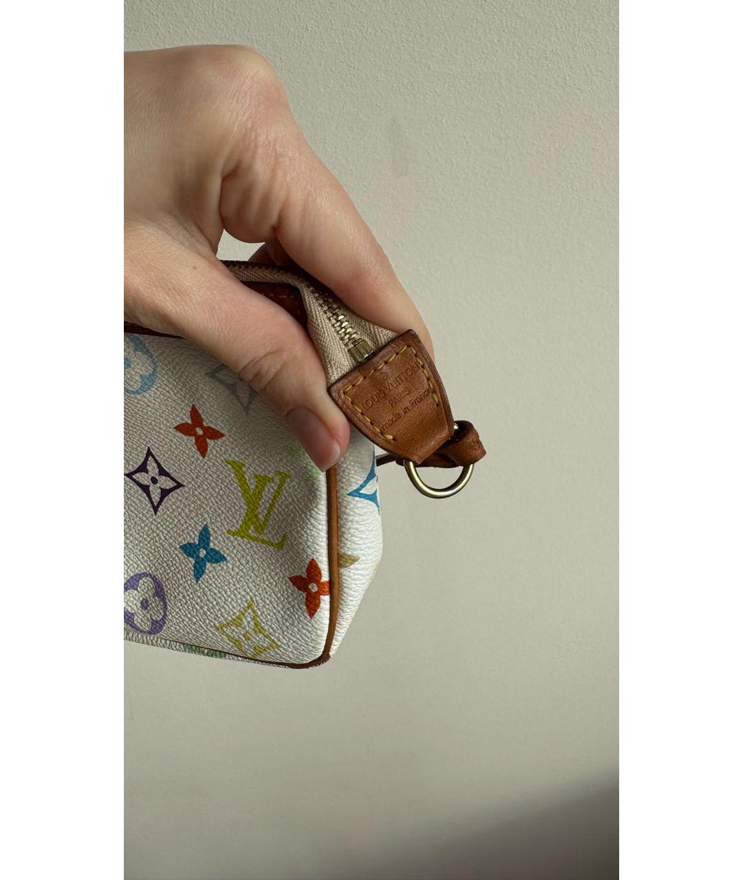 LOUIS VUITTON Белая сумка с короткими ручками, фото 7