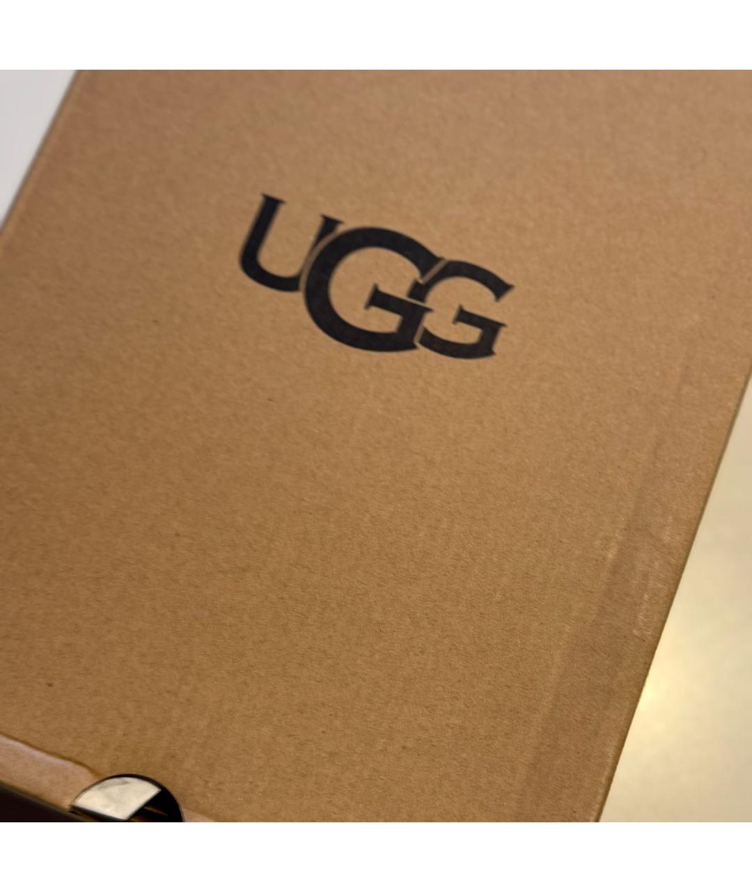 UGG AUSTRALIA Серые замшевые сабо, фото 6