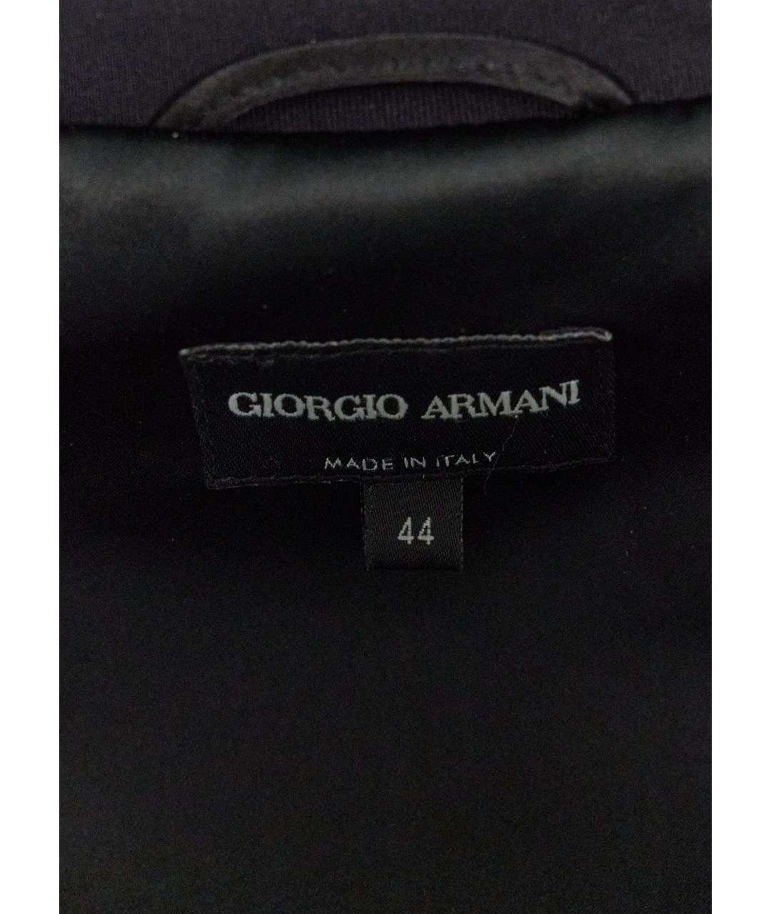 GIORGIO ARMANI Черный полиамидовый жакет/пиджак, фото 3