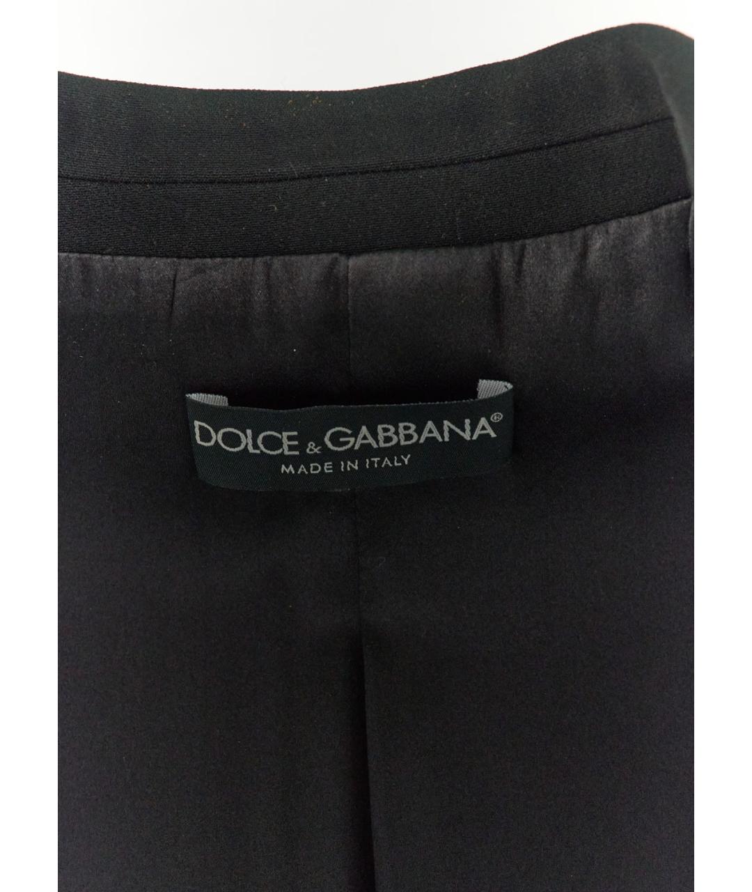 DOLCE&GABBANA Черный вискозный жакет/пиджак, фото 3