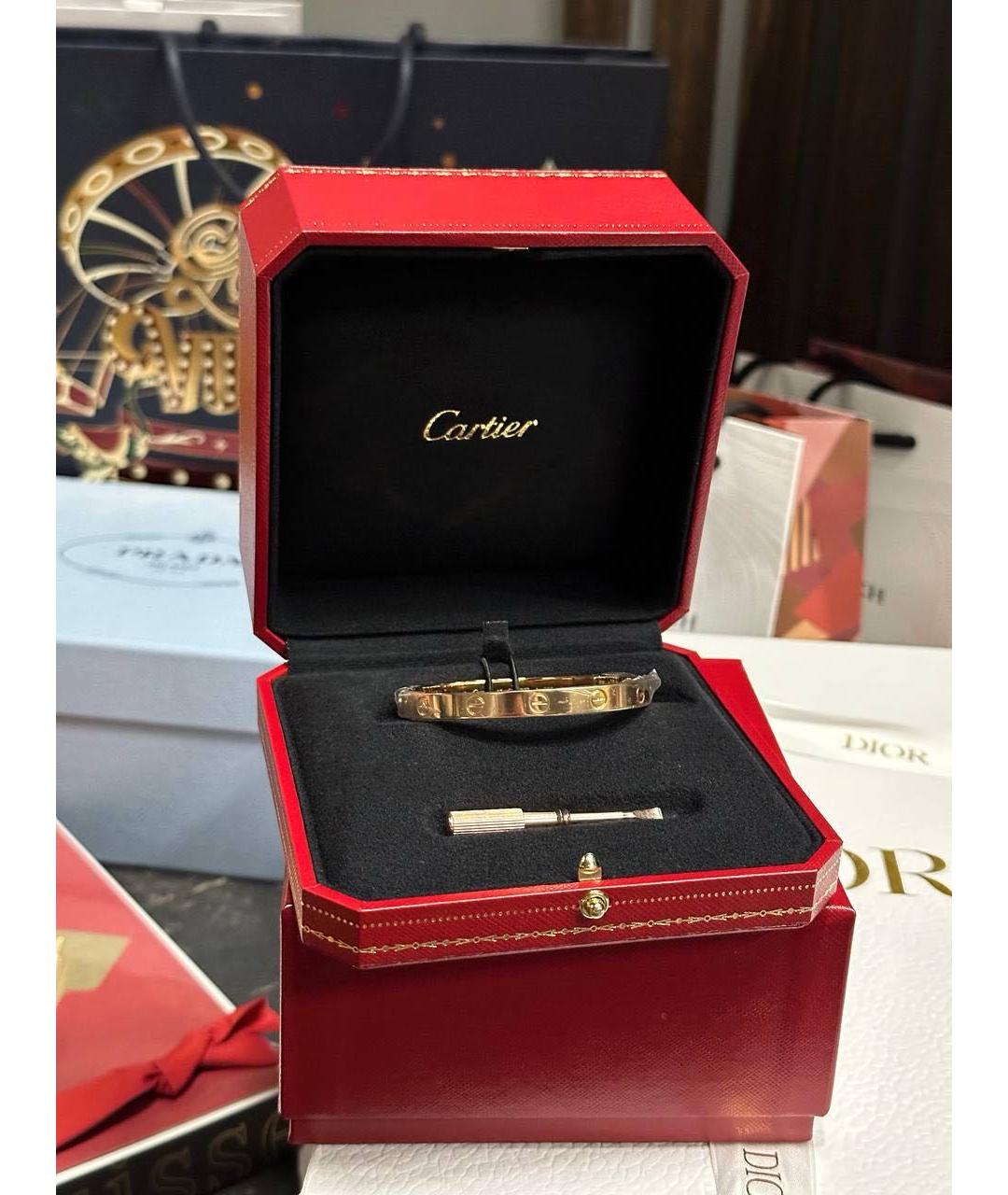 CARTIER Розовый браслет из розового золота, фото 2