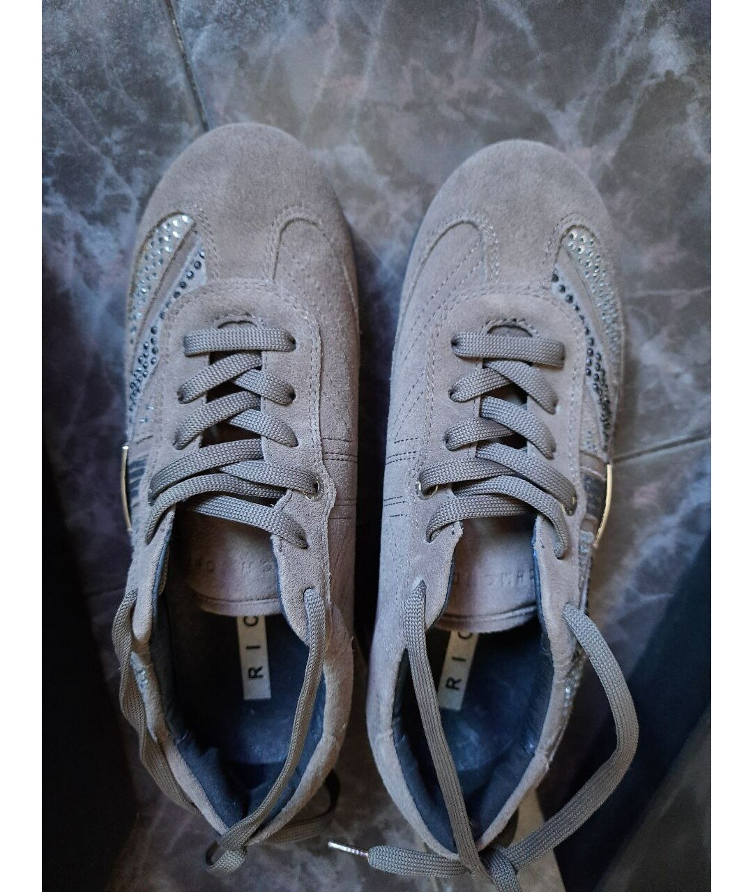 JOHN RICHMOND Бежевые замшевые кроссовки, фото 3