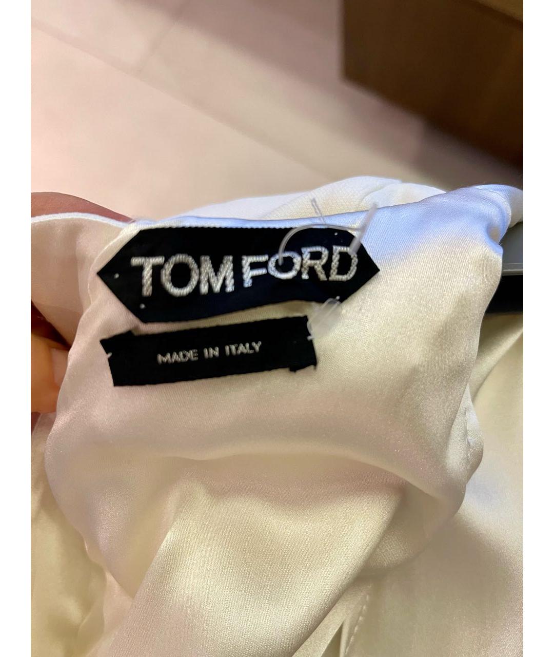 TOM FORD Белое коктейльное платье, фото 3