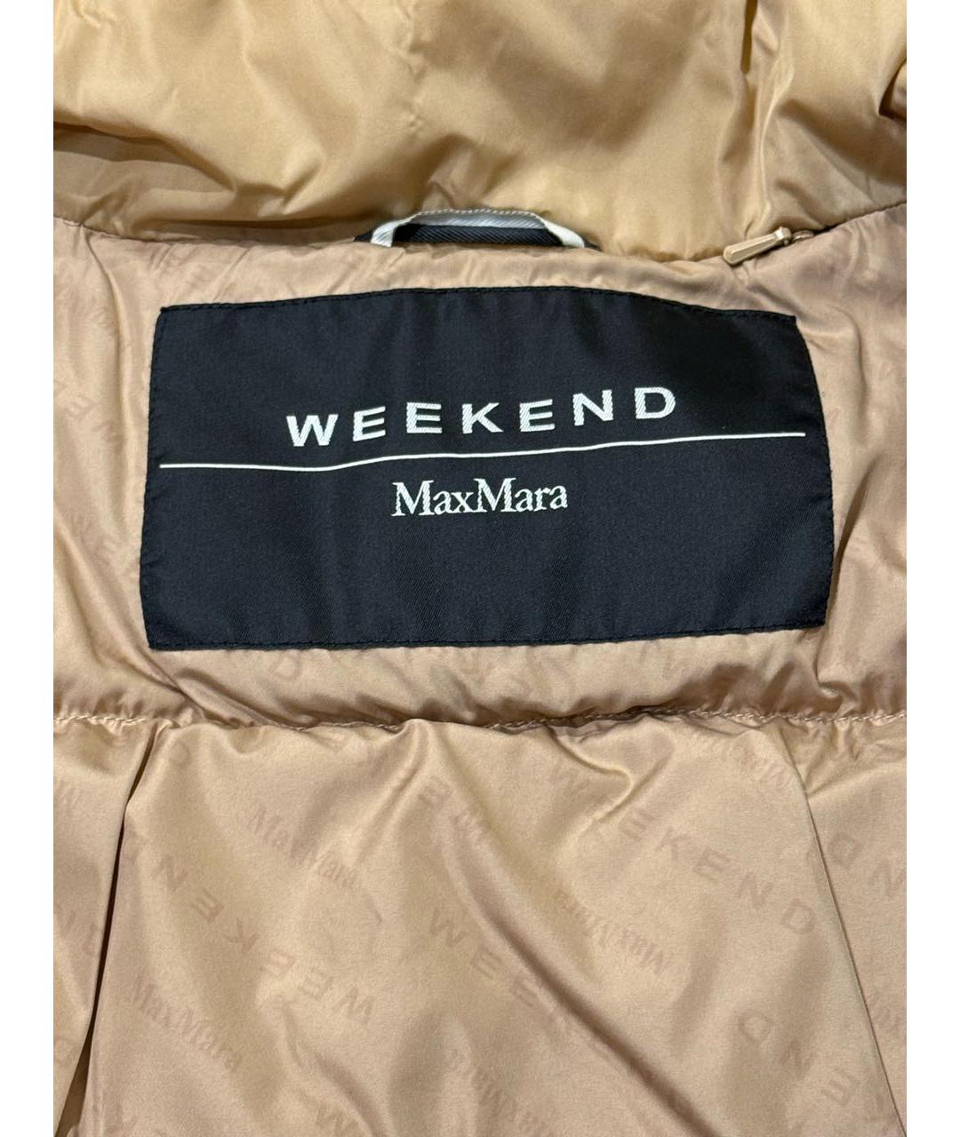 WEEKEND MAX MARA Бежевый пуховик, фото 3