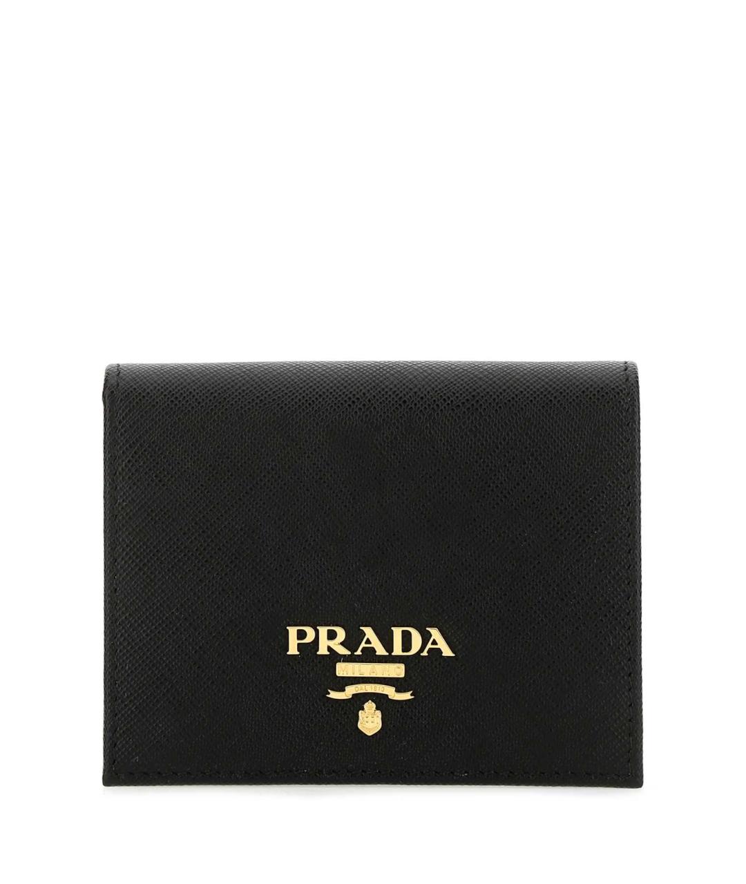 PRADA Черный кожаный кошелек, фото 1