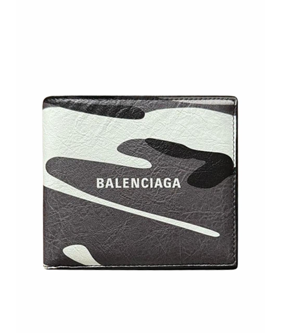 BALENCIAGA Серый кожаный кошелек, фото 1