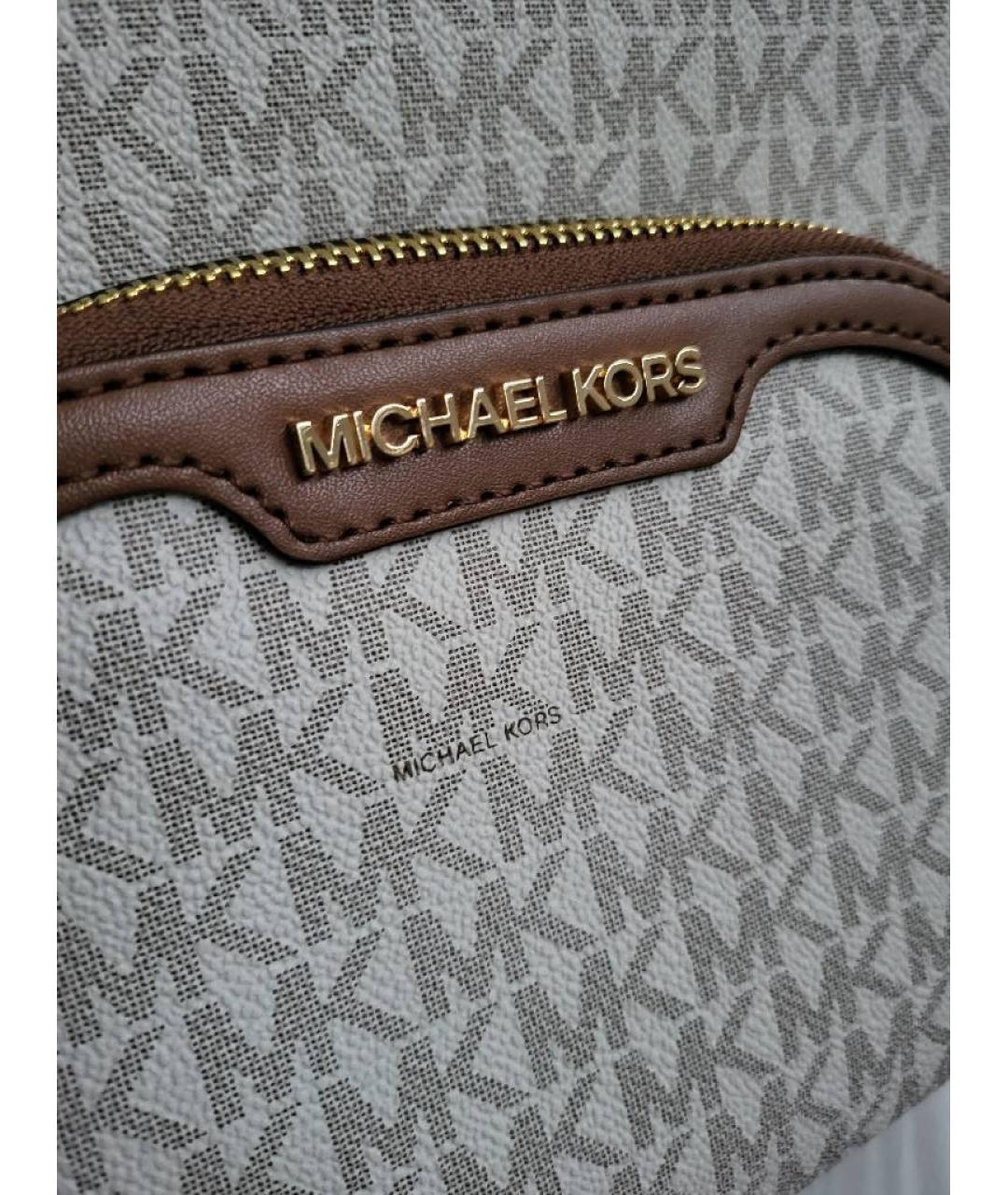 MICHAEL KORS Бежевый рюкзак, фото 5