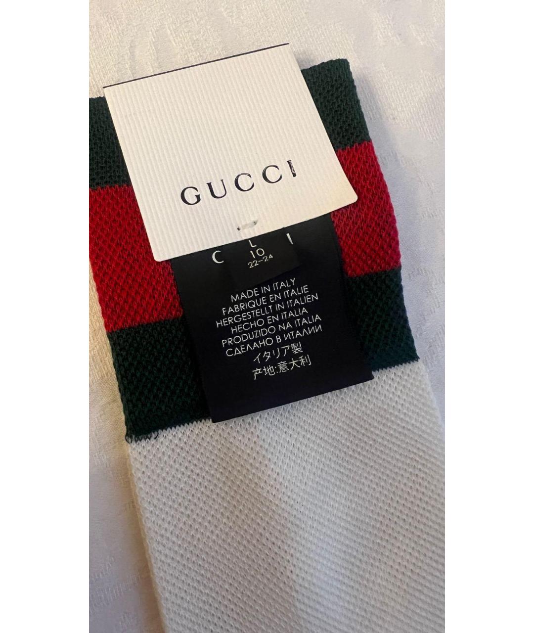 GUCCI Белые носки, чулки и колготы, фото 2