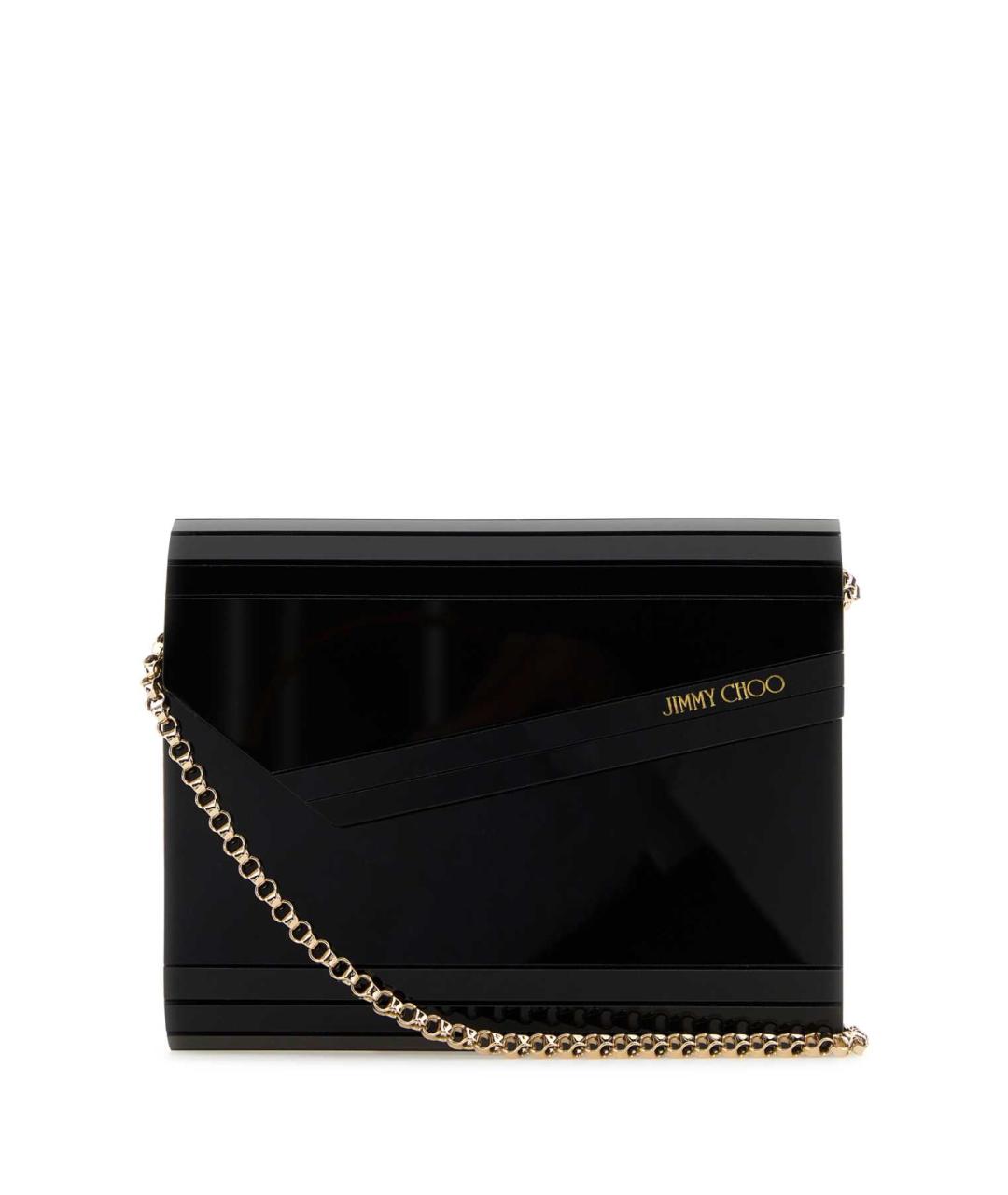 JIMMY CHOO Черная сумка с короткими ручками из лакированной кожи, фото 1