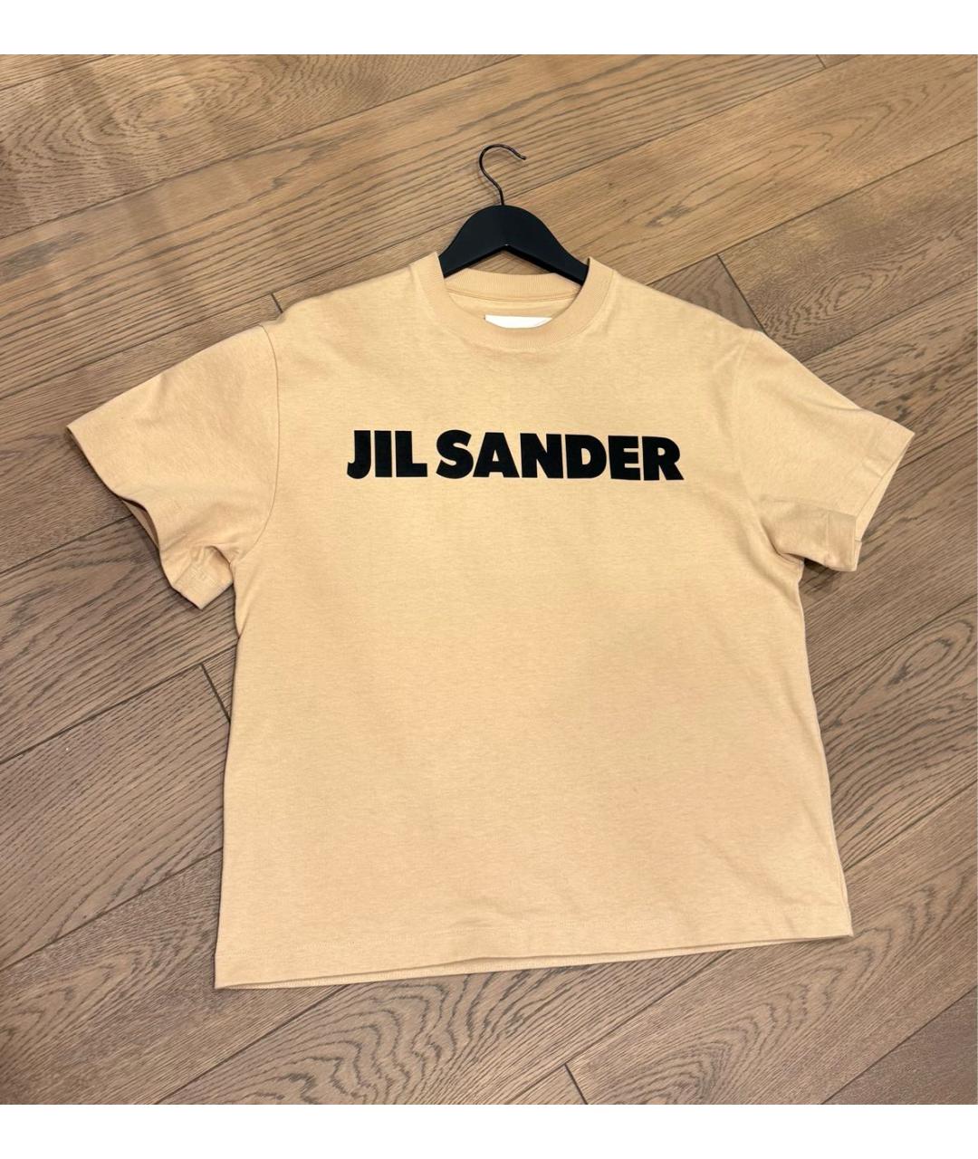 JIL SANDER Бежевая футболка, фото 4