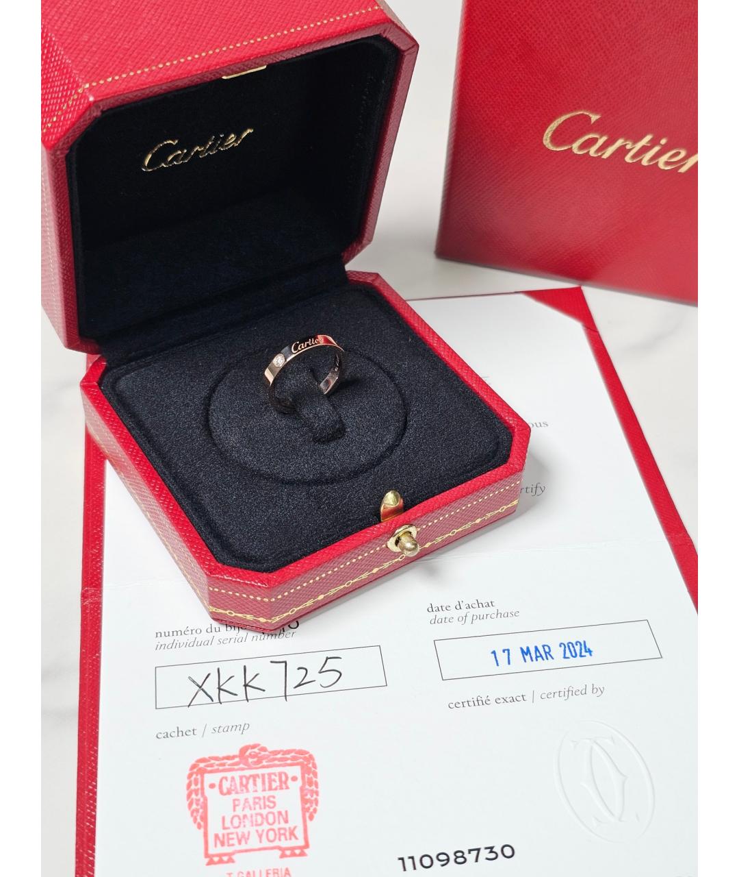 CARTIER Золотое кольцо из розового золота, фото 3