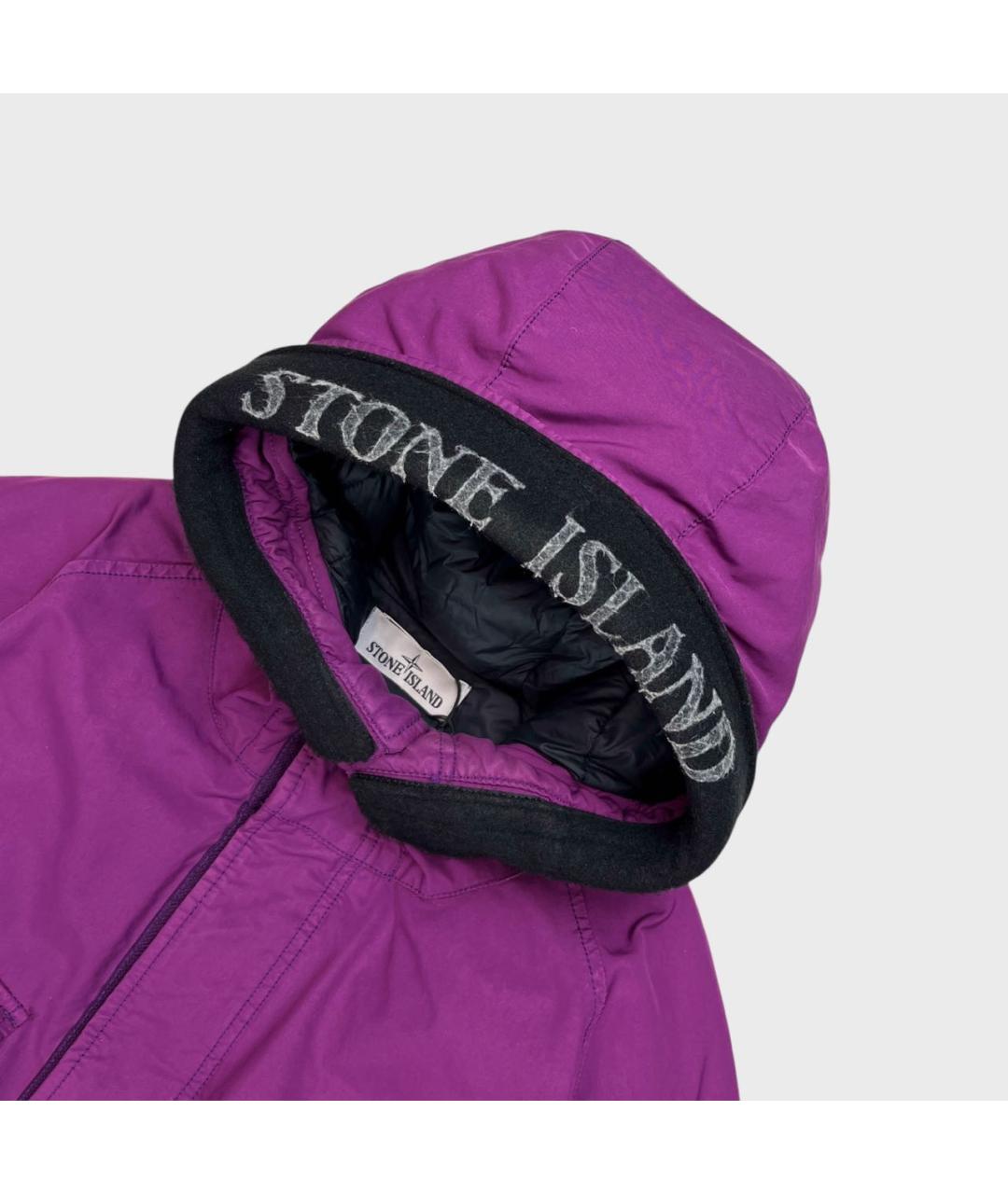 STONE ISLAND Фиолетовая полиэстеровая парка, фото 3