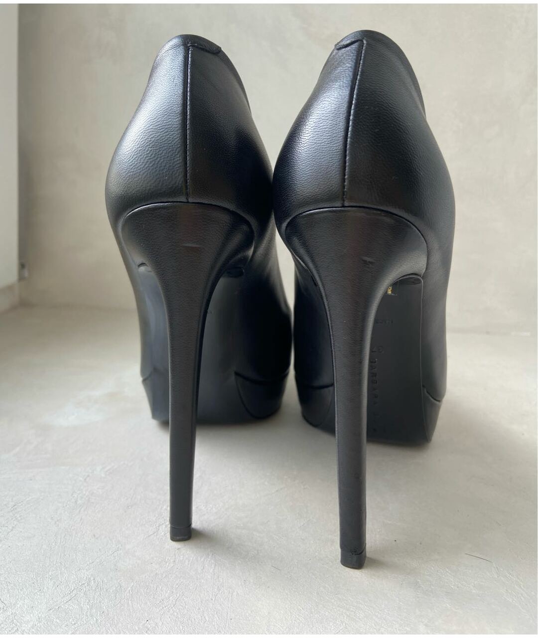 BARBARA BUI Черные кожаные туфли, фото 4