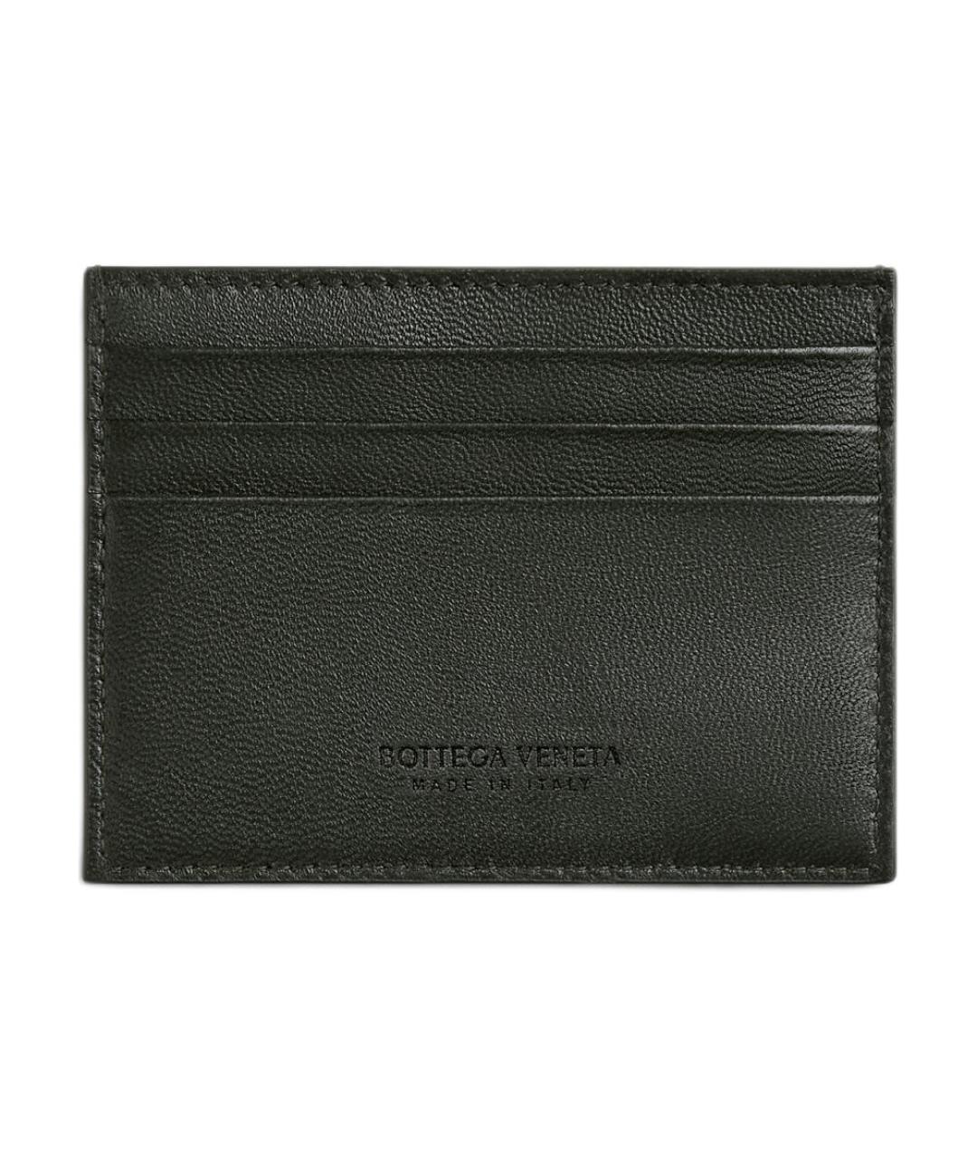 BOTTEGA VENETA Черный кожаный кардхолдер, фото 2