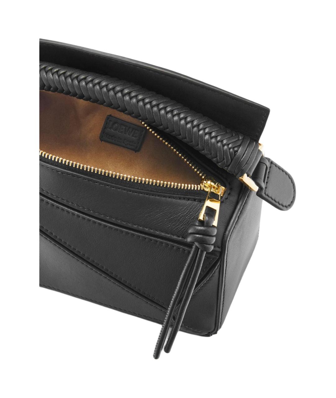 LOEWE Черная кожаная сумка через плечо, фото 6
