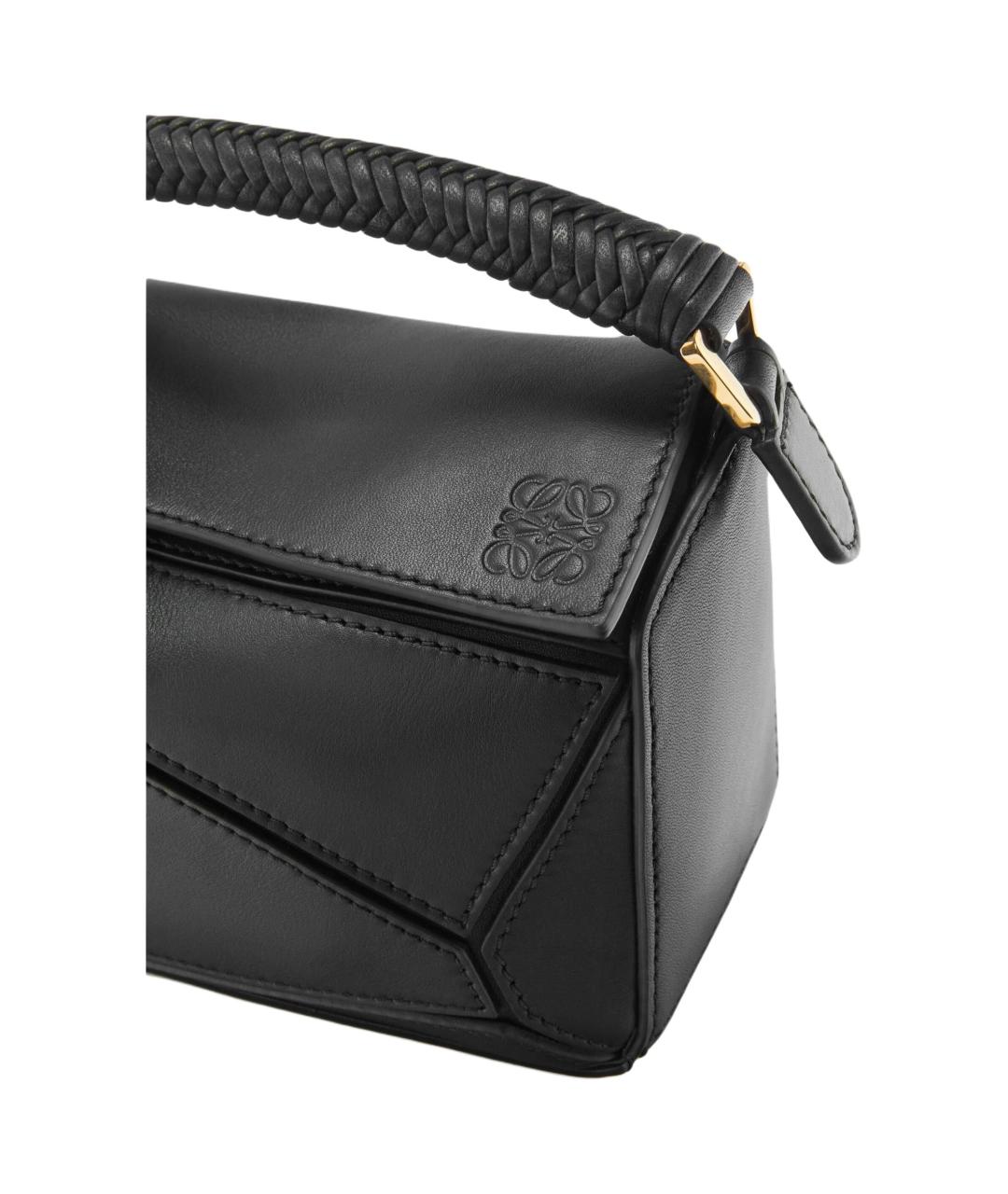 LOEWE Черная кожаная сумка через плечо, фото 7