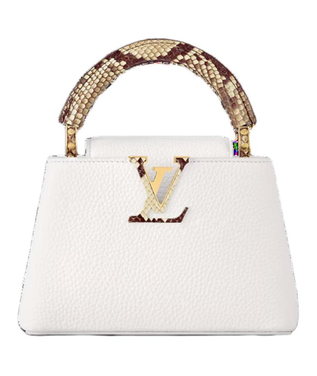 LOUIS VUITTON Белая кожаная сумка через плечо, фото 1