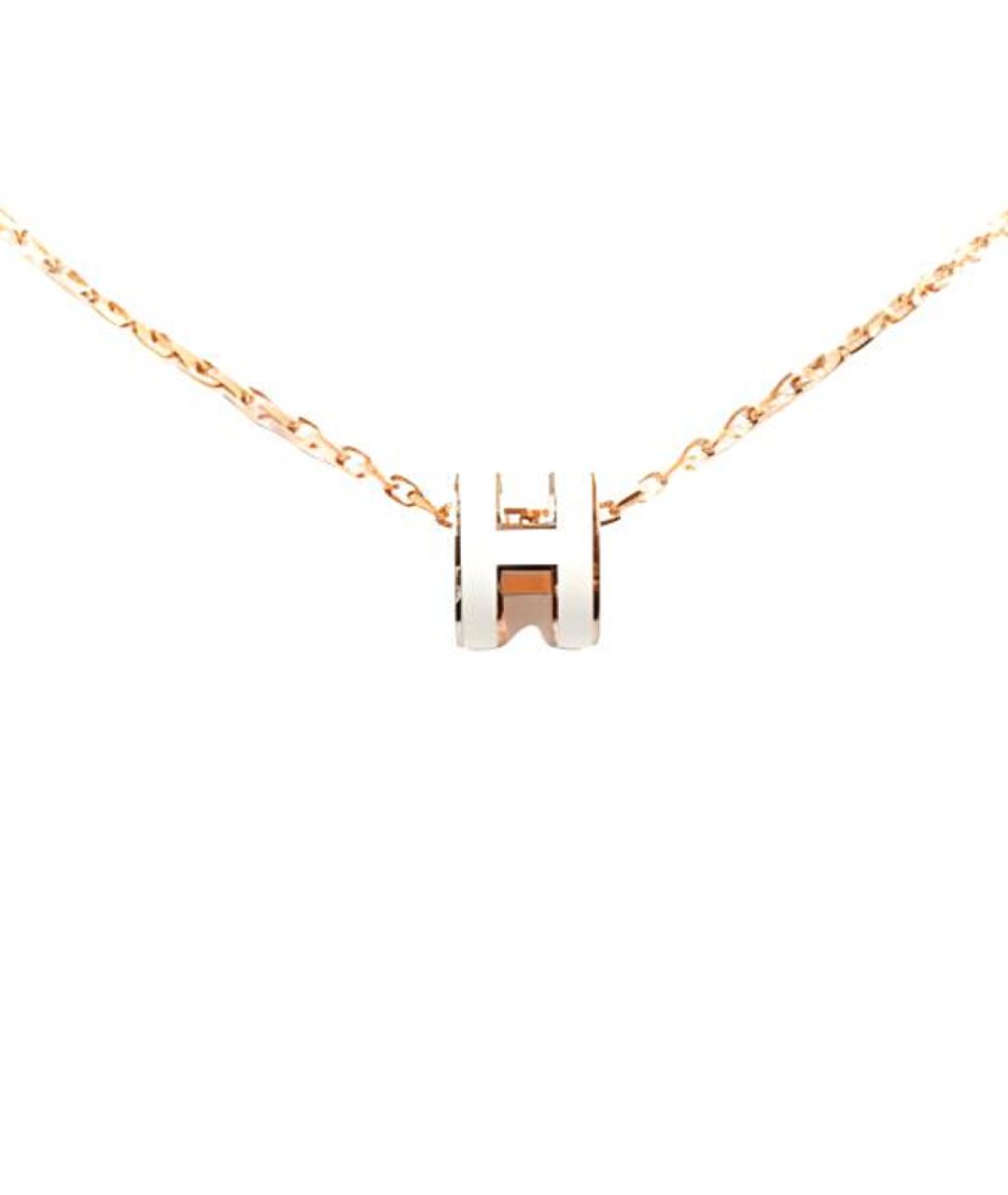 HERMES Золотая металлическая подвеска, фото 1