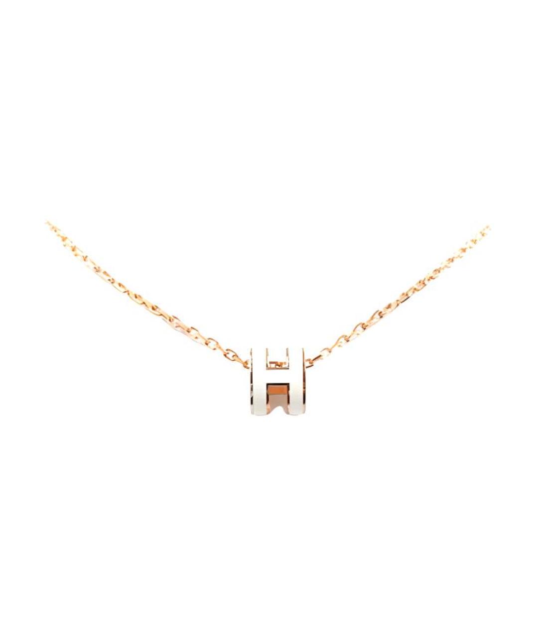 HERMES Золотая металлическая подвеска, фото 2