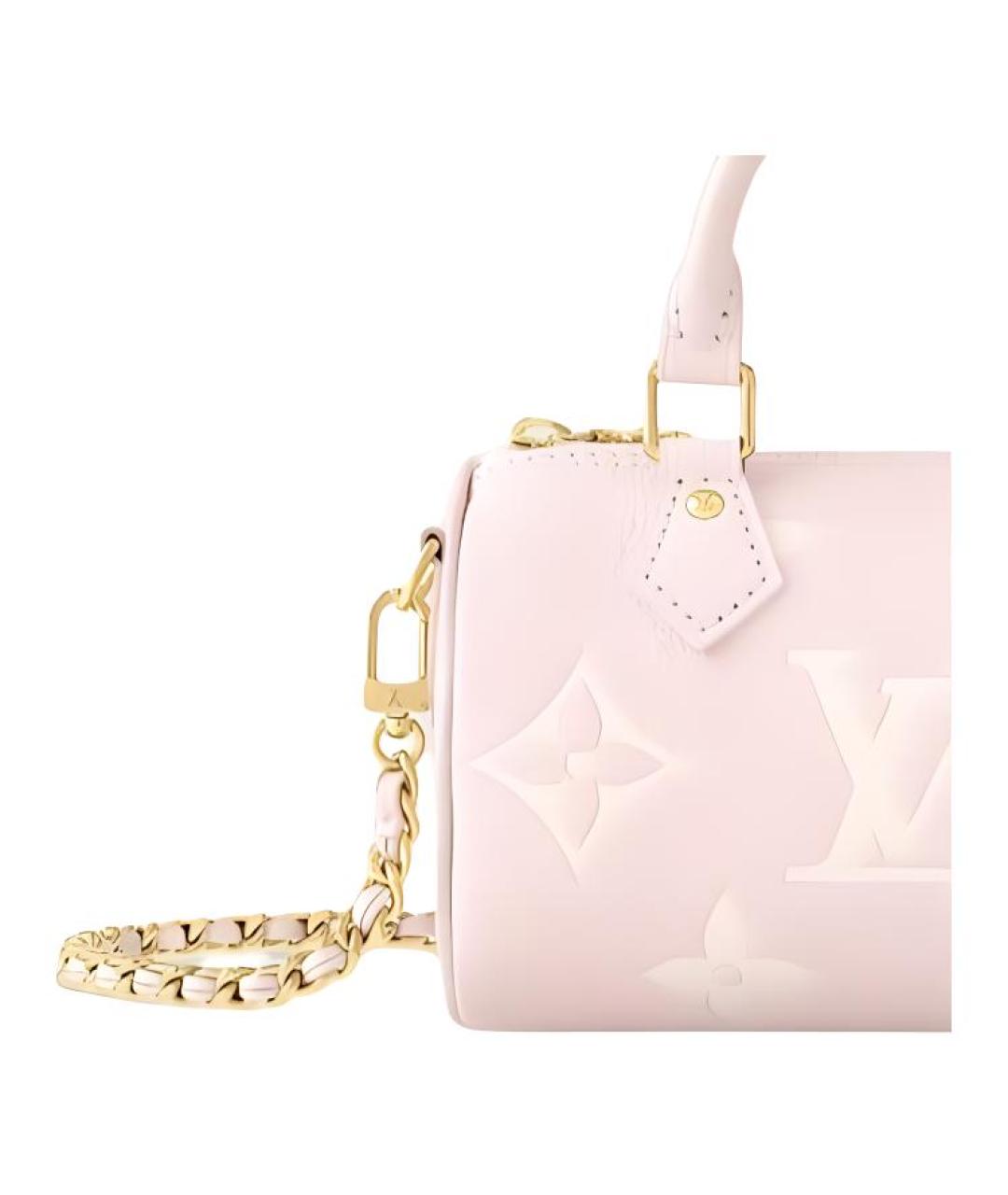 LOUIS VUITTON Розовая кожаная сумка через плечо, фото 2