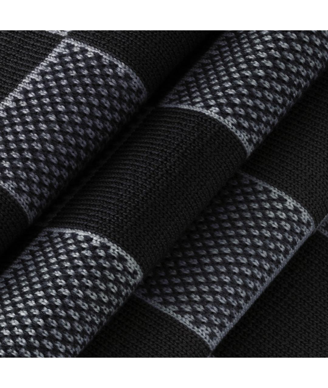 LOUIS VUITTON Черный шерстяной шарф, фото 3
