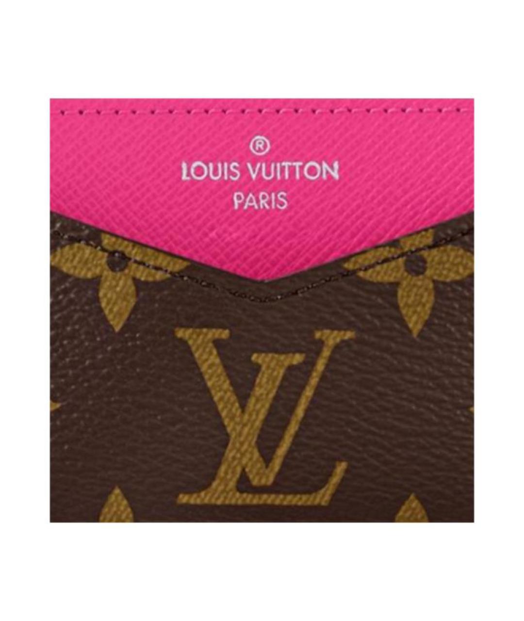 LOUIS VUITTON Коричневый кардхолдер, фото 5