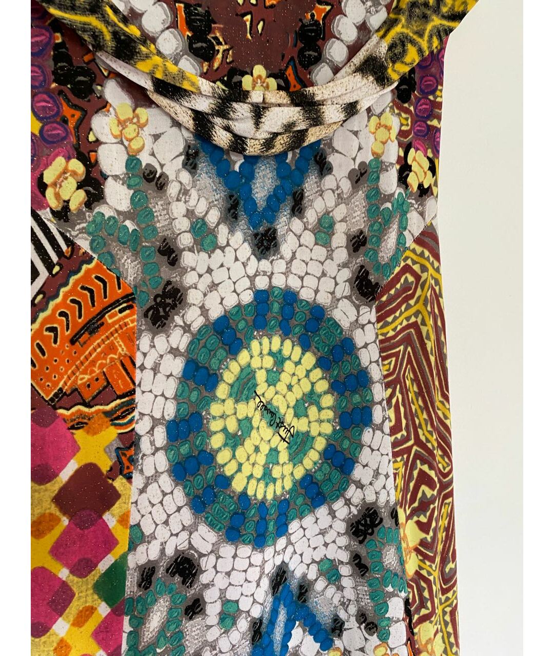 JUST CAVALLI Мульти вискозное повседневное платье, фото 5