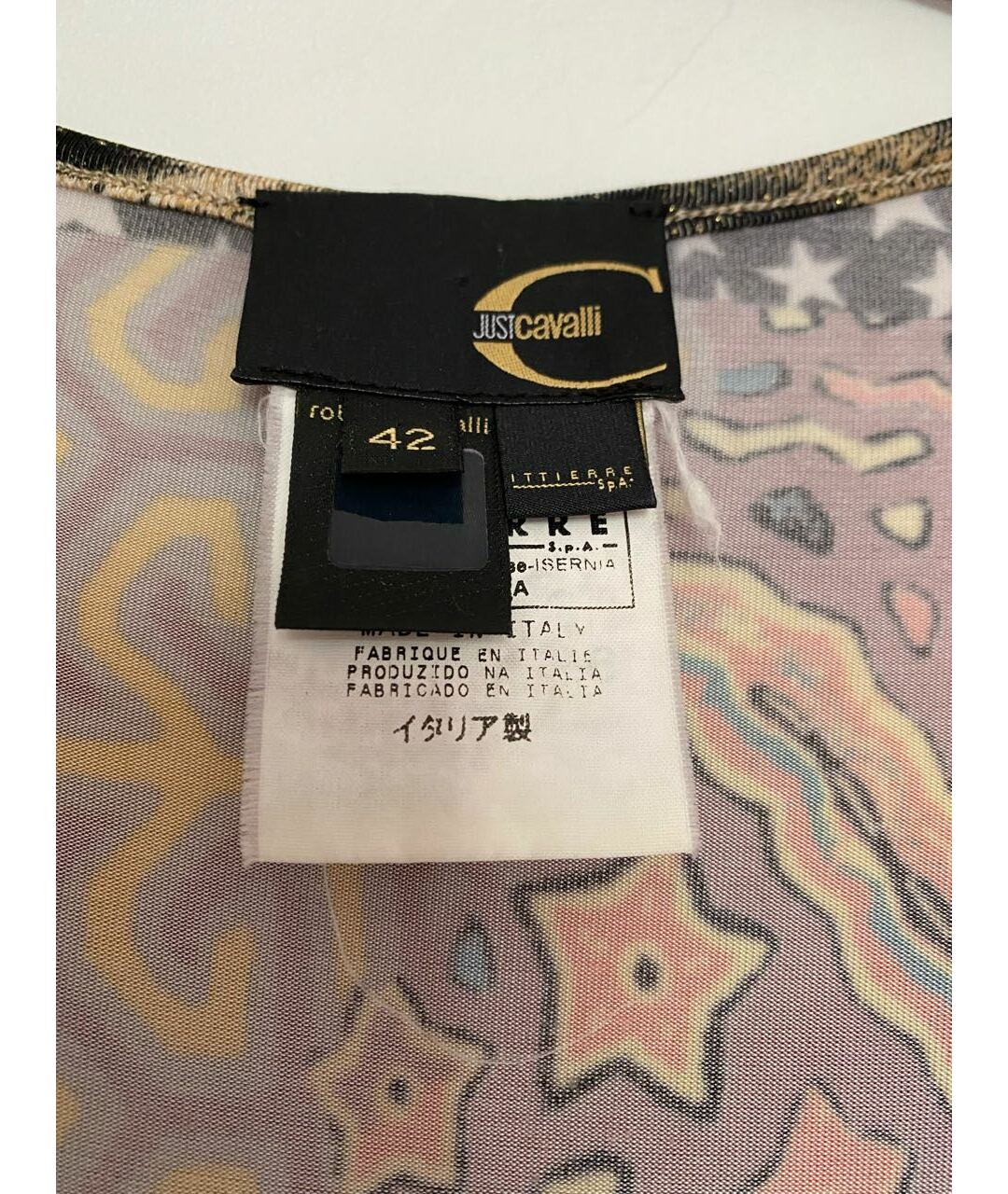 JUST CAVALLI Мульти вискозное повседневное платье, фото 4
