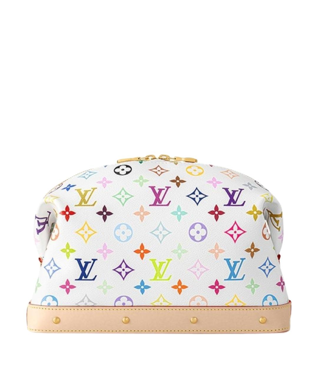 LOUIS VUITTON Белая кожаная косметичка, фото 1