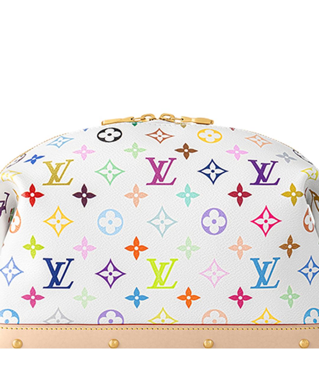 LOUIS VUITTON Белая кожаная косметичка, фото 5