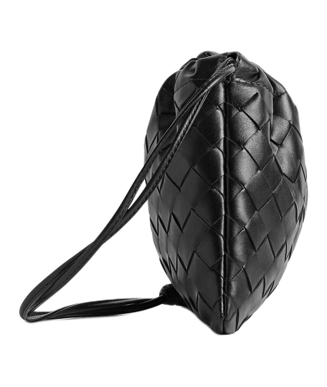 BOTTEGA VENETA Черная кожаная сумка через плечо, фото 3