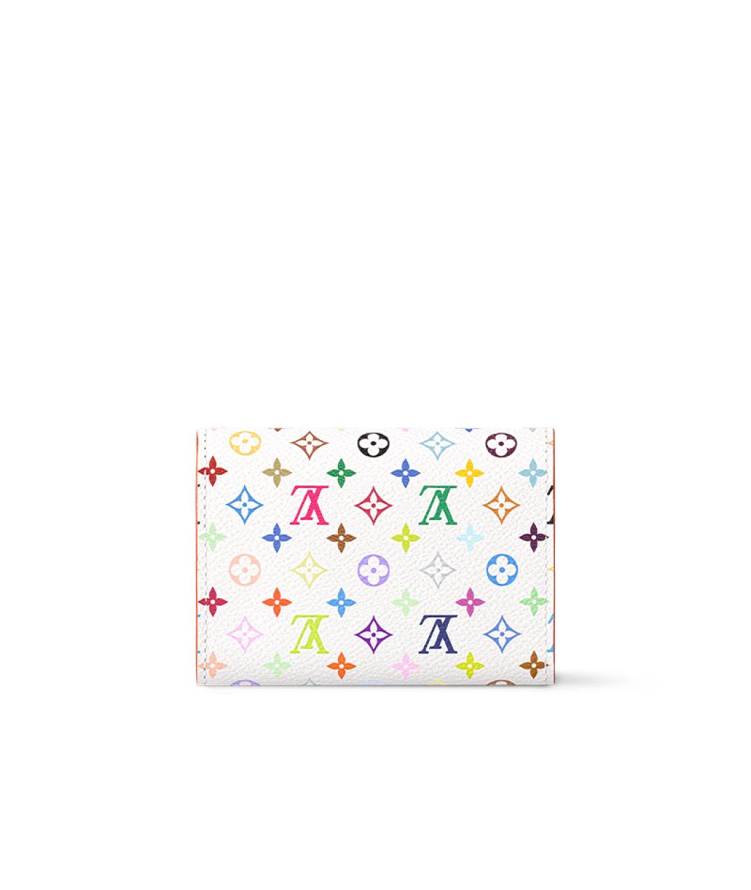 LOUIS VUITTON Белый кожаный кошелек, фото 3