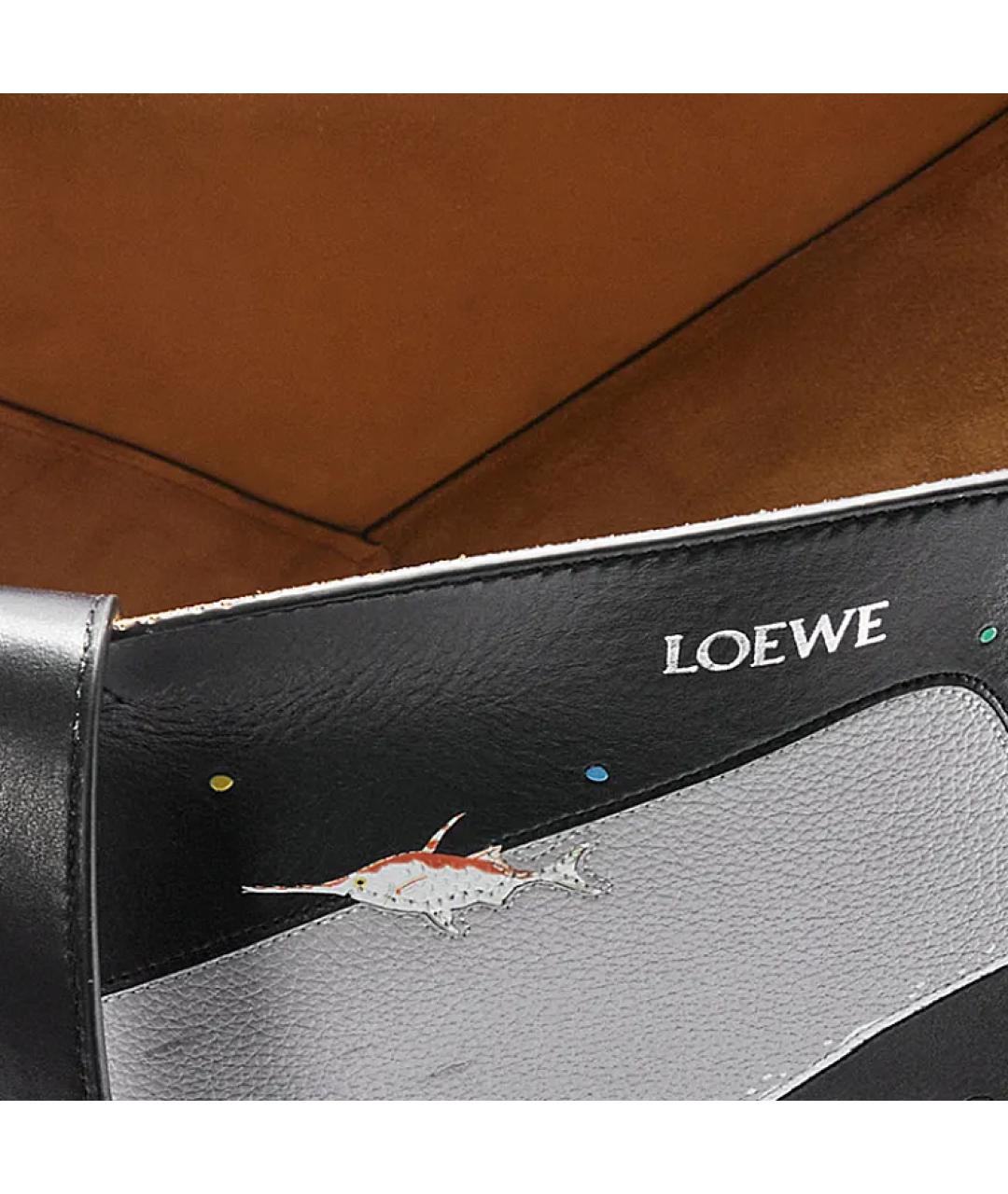 LOEWE Черная кожаная сумка через плечо, фото 7