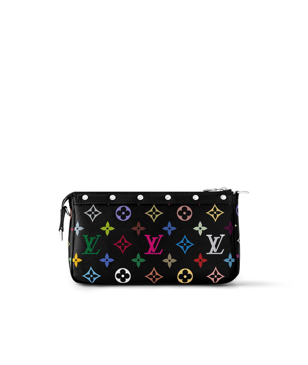 LOUIS VUITTON Черная кожаная сумка через плечо, фото 3