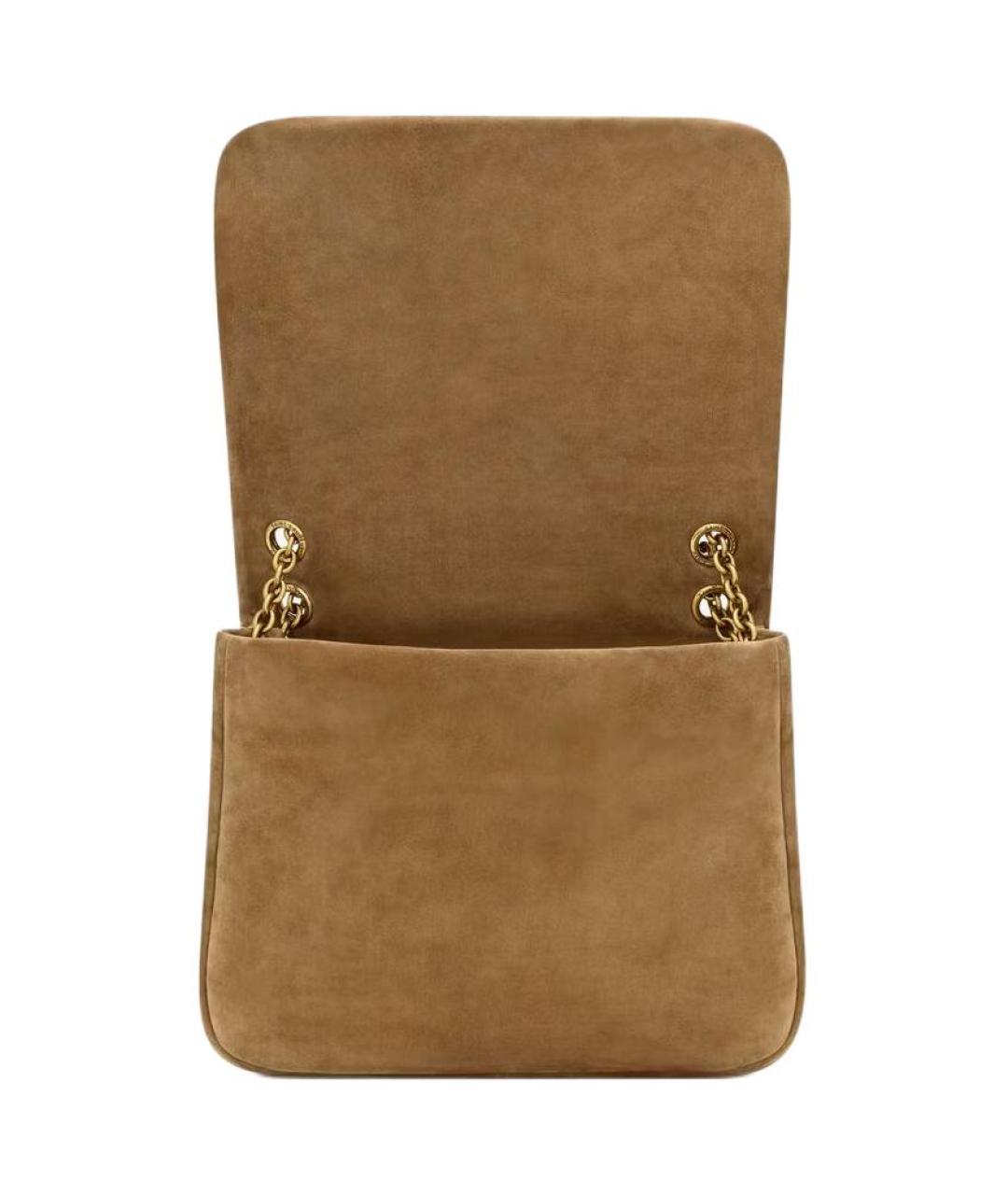 SAINT LAURENT Коричневая сумка через плечо, фото 5