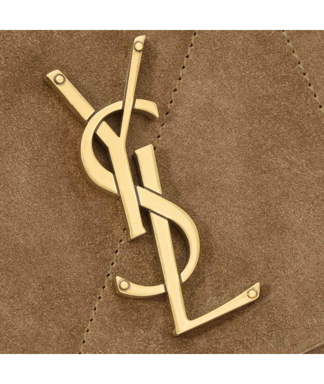 SAINT LAURENT Коричневая сумка через плечо, фото 6