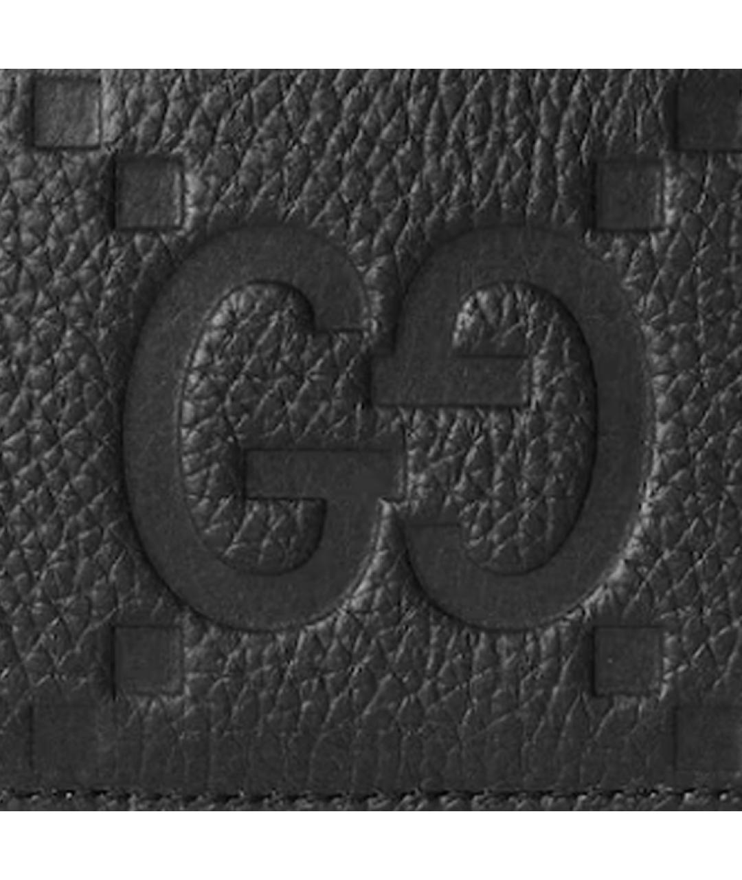 GUCCI Черный кожаный кардхолдер, фото 5
